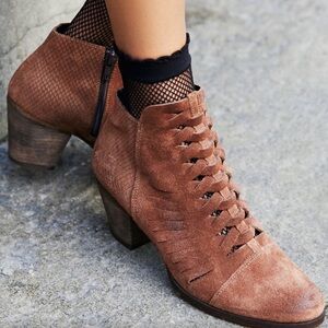 Free People Brown Booties
